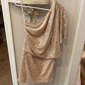 Jessica Simpson Gold Sequin Dress